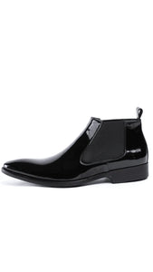 Manhattan Low Patent Chelsea Boot - Rogers Pearson